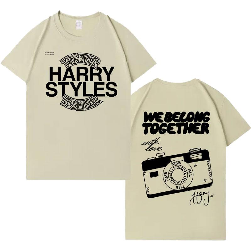 Cantante Harry Styles Insieme Album Tour 2026 Magliette Casual Cotone T-shirt Uomo Donna Vendita Calda Comoda Oversize T-shirt Streetwear