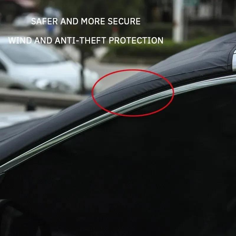 Magnetic Car Front Windscreen Cover Automobile Sunshade Cover Car Windshield Snow Sun Shade Waterproof Car Cover 210 120cm