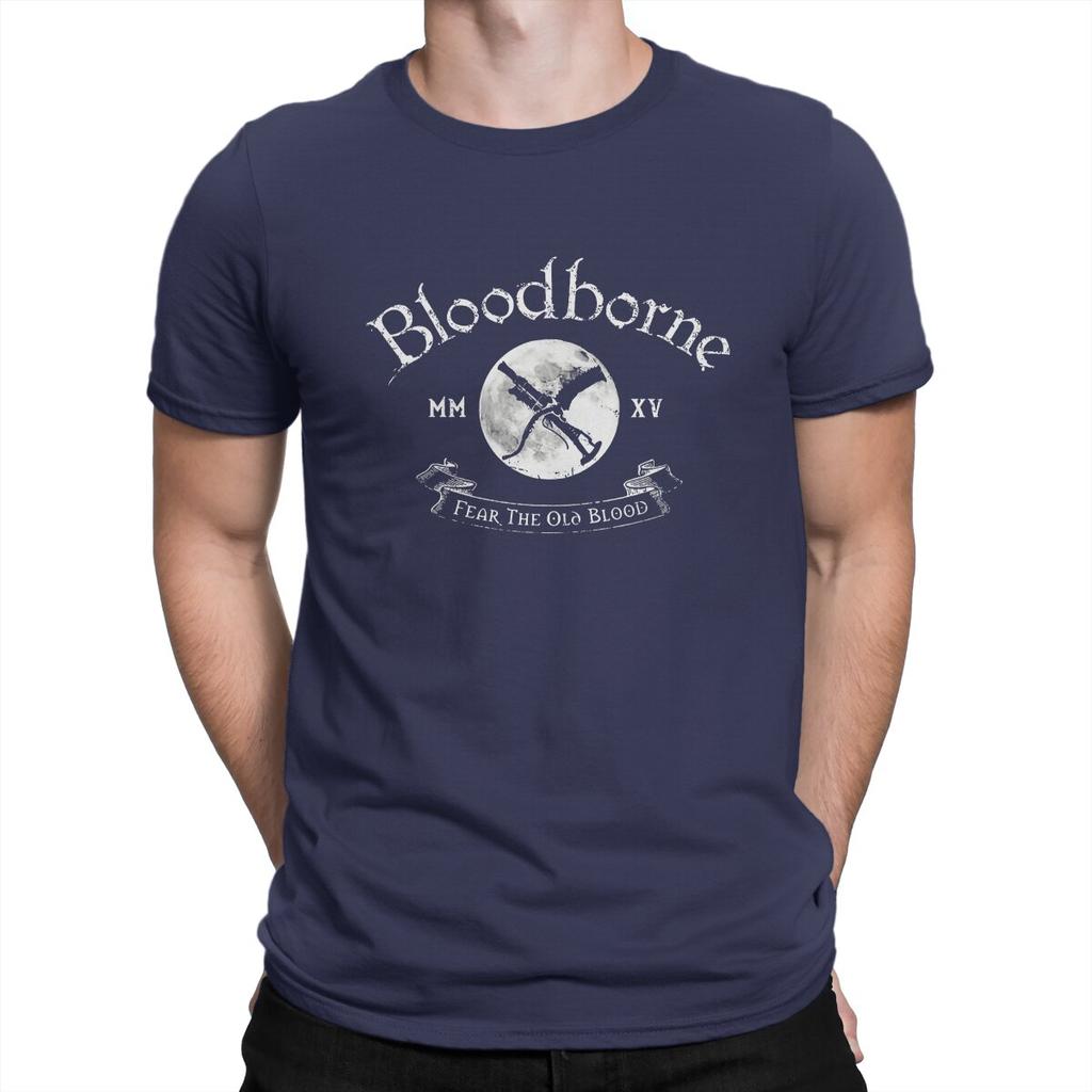 Bloodborne Game Soul Newest TShirt for Men Copy delete Round Collar Pure Cotton T Shirt Hip Hop Birthday Gifts Streetwear