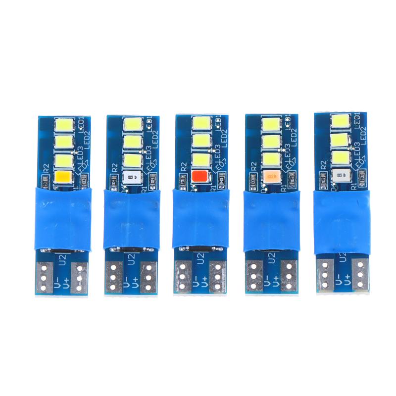 2Pcs Dynamic T10 Car Interior Reading Light Trunk Led Width Indicator Light Modified Light Double Tip Car Lighting T10 Bulbs