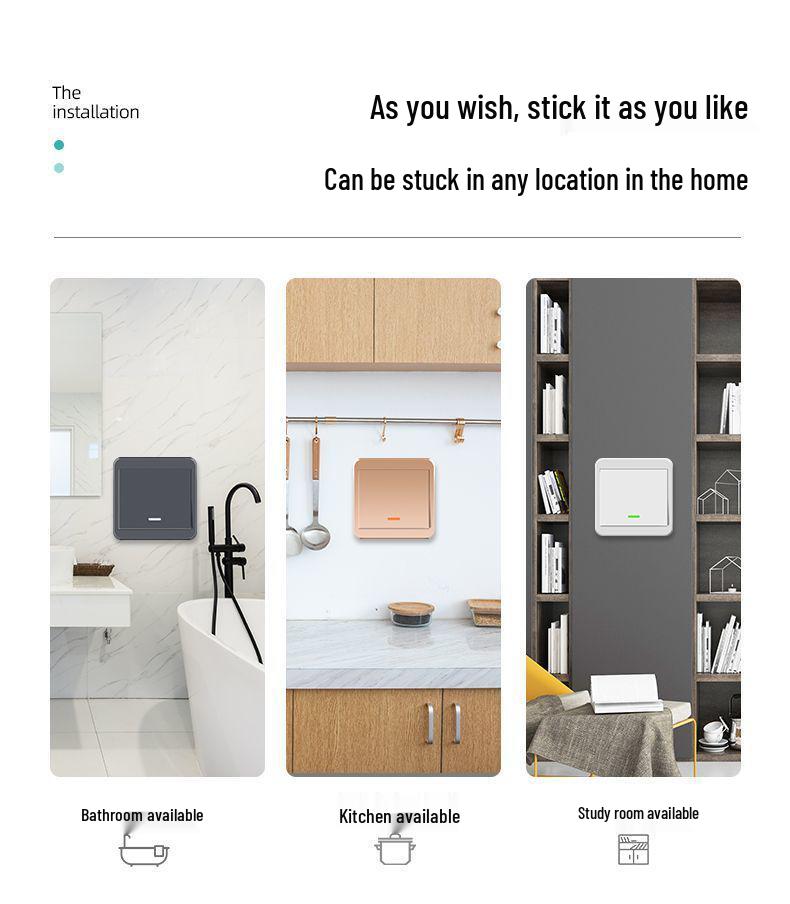 Wireless Smart Remote Master-Slave Light Switch 220V – Easy Installation