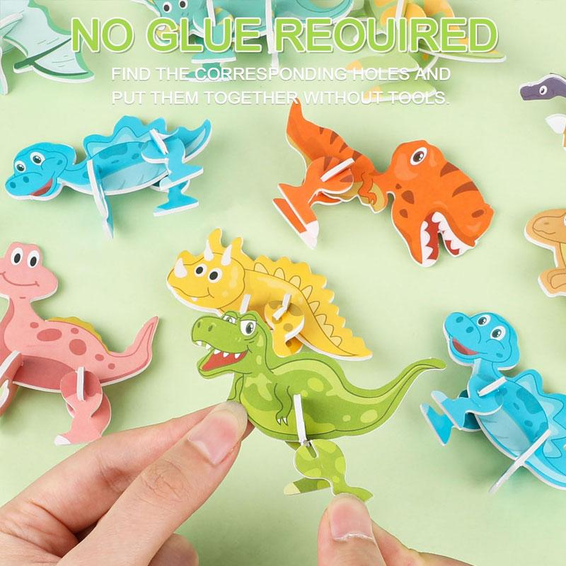 30Pcs 3D Animals Foam Puzzles For Kids Montessori Educational Diy Toys Jigsaw Puzzles Set For Children Toddlers Birthday Gifts