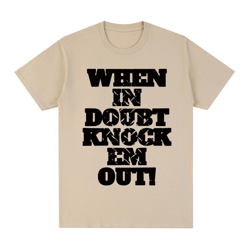 Drake Wenn Sie im Zweifel sind, schlagen Sie sie K.O. T-Shirt Baumwolle Herren T-Shirt Neues TEE TSHIRT Damen Oberteile