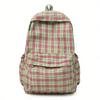 Plaid Schoolbag Women's Lightweight Backpack