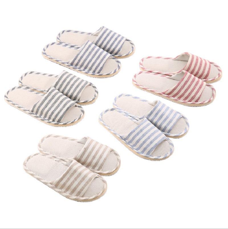 Leinen-Hausschuhe für den Innenbereich für Männer und Frauen, Hausgarten-Hausschuhe
