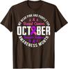 October Breast Cancer And Domestic Violence Ribbon Unisex T-Shirt