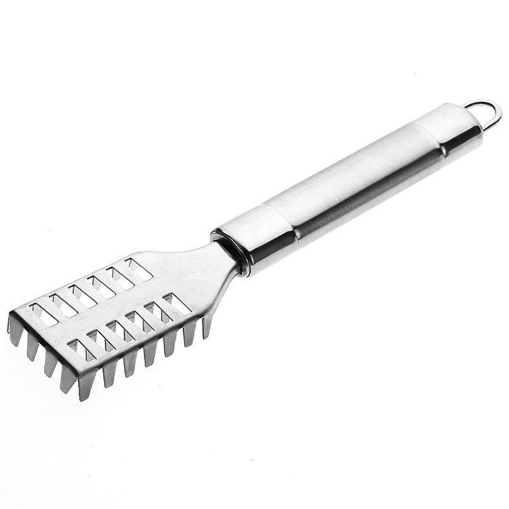 Stainless Steel Fish Scale Remover Rectangular Head Fish Scale Cleaner Seafood Market