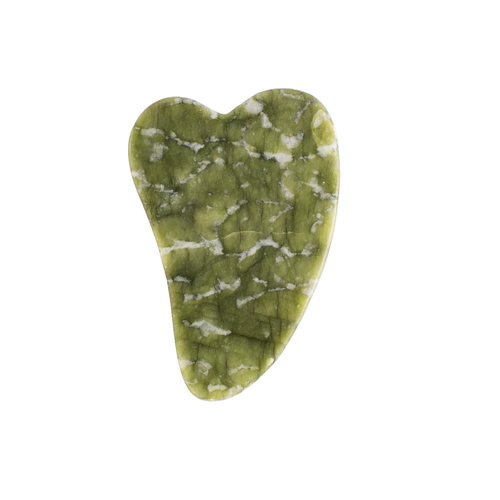 Natural Jade Gua Sha Board: Facial & Neck Massage Tool for Personal or Salon Use