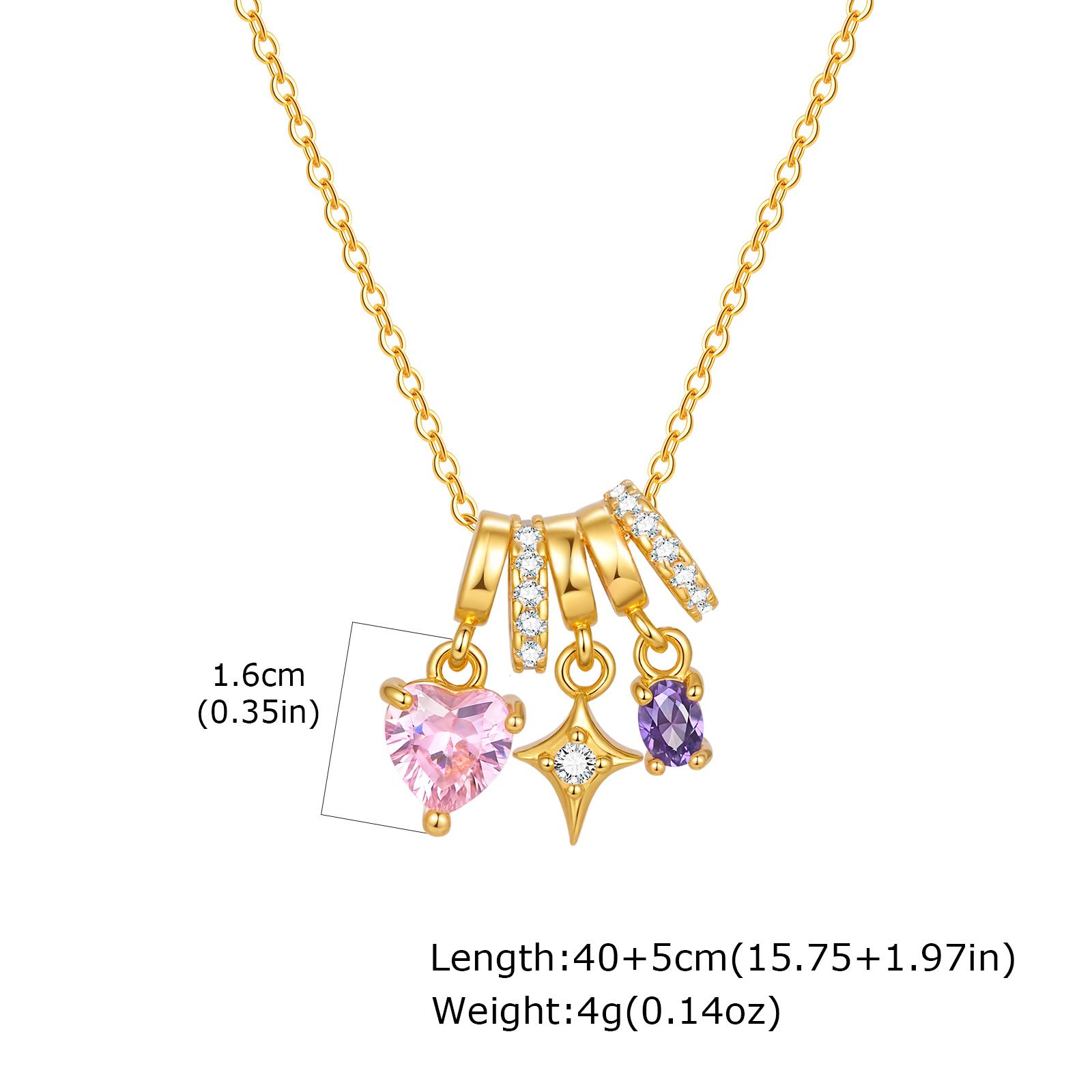 

Charms Heart Pendant Necklace for Women, Golden Stainless Steel OT Toggle Necklace, Layered Necklace Stylish Valentine s Gift