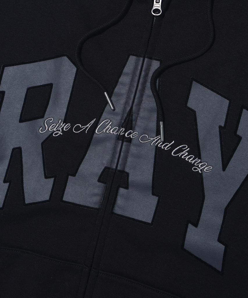 Rayfikers Ray Big Arch Logo Zip-Up Hoodie Mq6Tu145_Black
