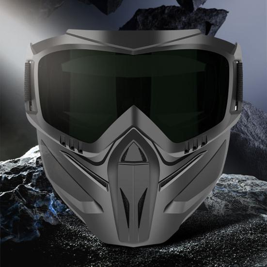 Anti-Fog Full Face Goggle Mask, Detachable 2-in-1 Lawn Mowing Goggles And Welding Mask Impact Resistant Windproof Protective Gear