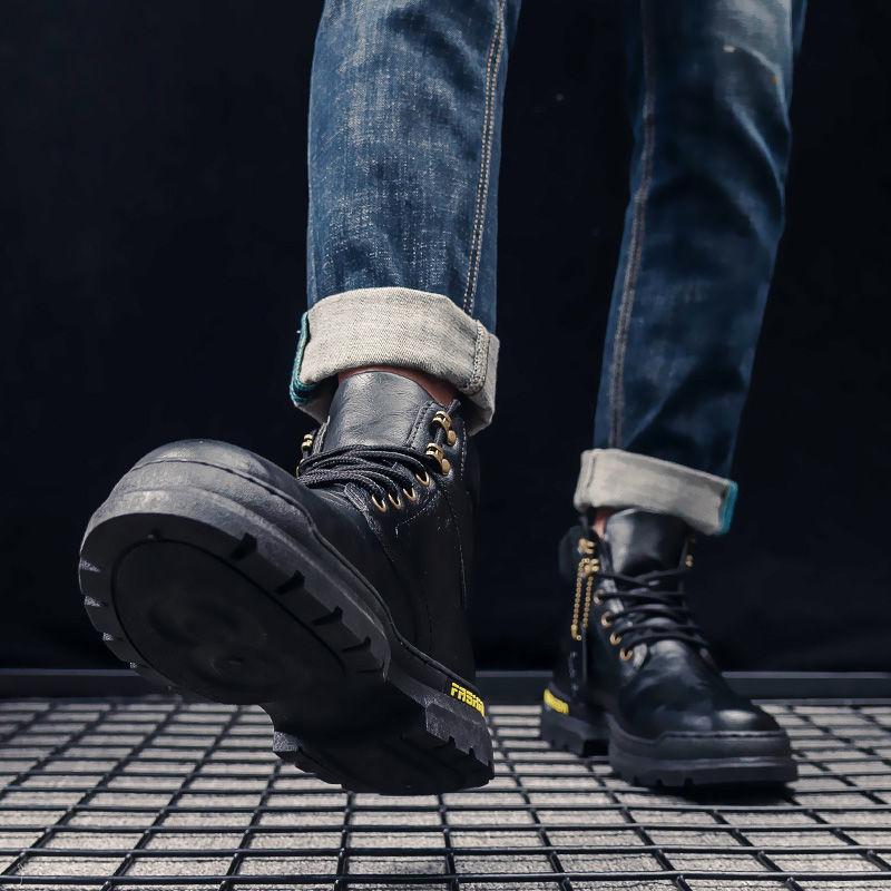 Pánské boty na volný čas, zimní boty, kožené boty, nepromokavé, prodyšné, pro muže, boty na volný čas, teplé boty