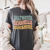 Retro Beach Graphic Tee: Saltwater Seashells Sunshine, Comfort Colors