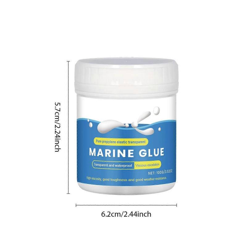 Marine Glue Transparent Waterproof Coating, 100ml Clear Sealant for Interior & Exterior Walls, Moisture & Mold Resistant