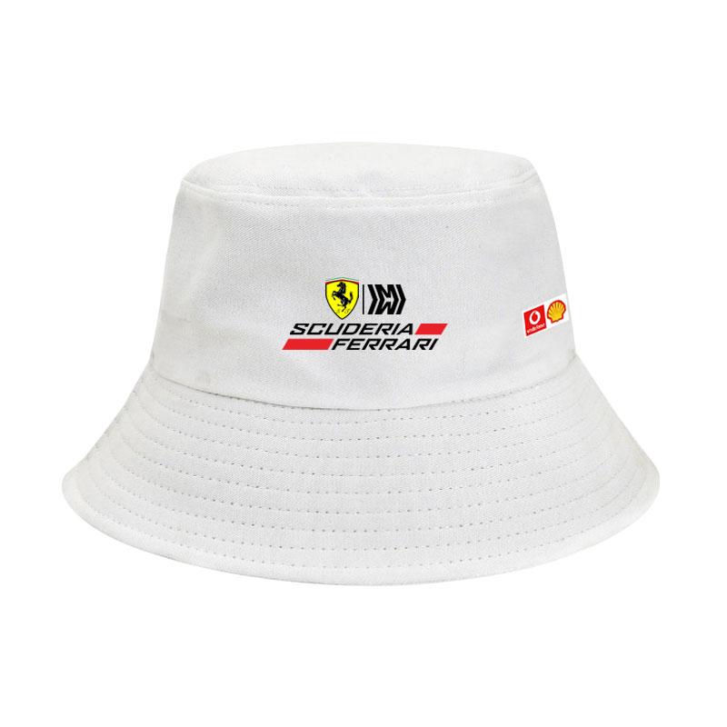 Ρούχα Ομάδας Ferrari F1 Καλοκαιρινά Casual Καπέλα Μπασίνα Ανδρικά και Γυναικεία Καπέλα Ηλίου Καπέλα Ψαρά Για Ferrari F40 SF90 Scuderia Ferrari
