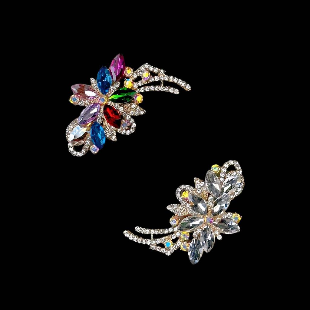 Elegant Women's Crystal Brooch: Anti-exposure Corsage Pin with Diamond Accents