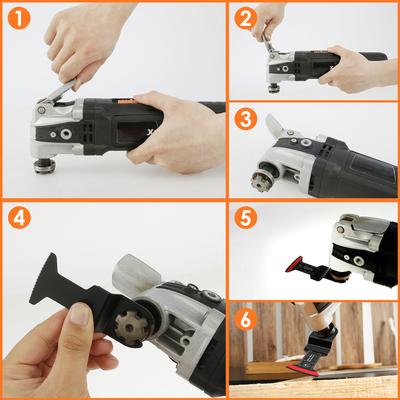 10/20/50Pcs Oscillating Saw Blade Bimetal Oscillating Multitool Blade Precise Cut Wide Arc Straight Saw Blade Long Arc Saw Blade