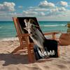 Custom Name Ultra-Soft Beach Towel with Goat Theme,Ideal for Pool - Camping, Diving - Perfect Travel Essential, Vibrant Beach Towel.