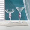 Elegant Heart-Shaped Glass Goblet: High-Value Cocktail and Dessert Cup