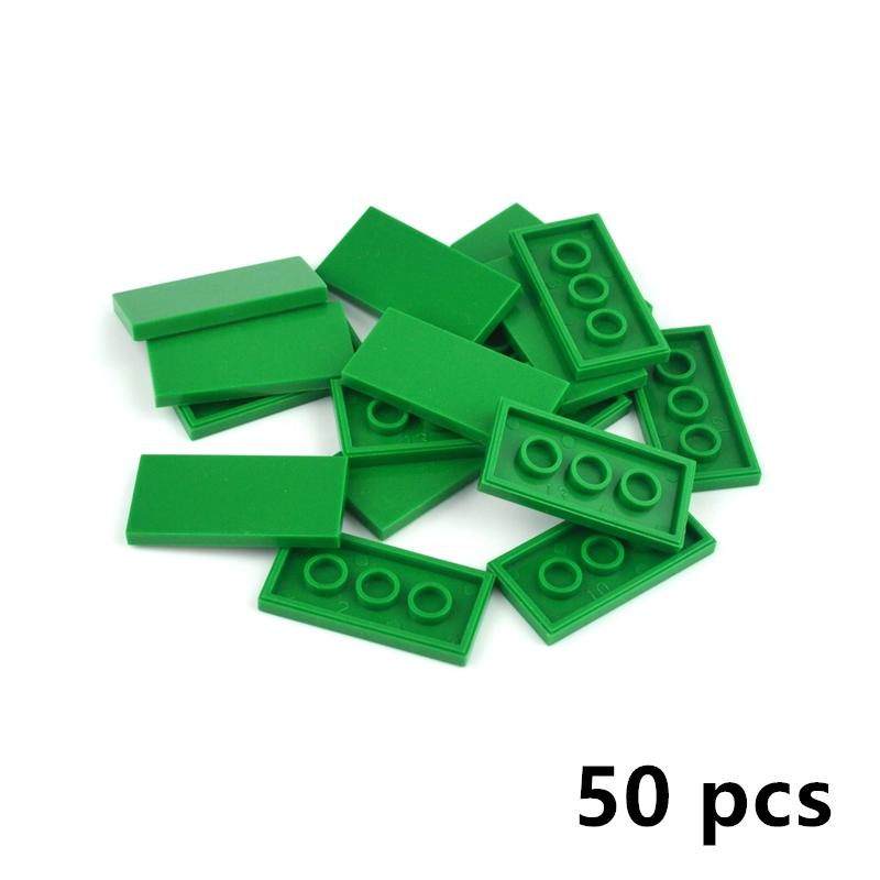 50pcs DIY Building Blocks Figure Brick Smooth 2x4  87079 Educational Creative Size Compatible With All Brand Toys for Children