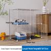 DIY Spacious Indoor Cat Iron Mesh Villa with Litter Box Space