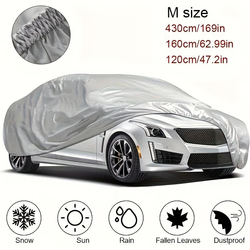 1pc Car Clothing PEVA Single Layer Car Cover Car Sunshade Rain Proof and Sunscreen Universal Type, Car Clothing Car Cover