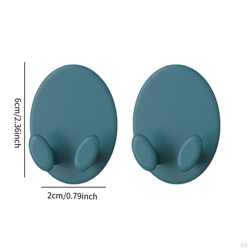 2 Parts Badminton Racket Hook Wall -mounted Racks Easy to Install.