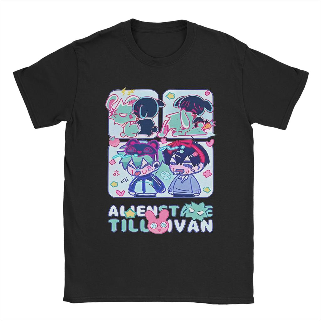 Unisex Unisex Alien Stage Mizi T Shirt Pure Cotton Clothing Funny Short Sleeve O Neck Tee Shirt Party TShirt