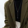 Accessible Luxury Cold Wind Long Female Titanium Steel Korean Style Sweater Chain