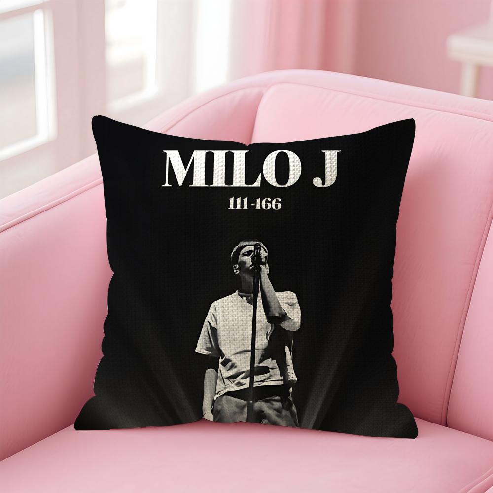 MMilo JJ Rapper Cushion Cover Natural Linen Pillow Case DoubleSided Print Decorative Sofa Pillowcase Home Decor Gift