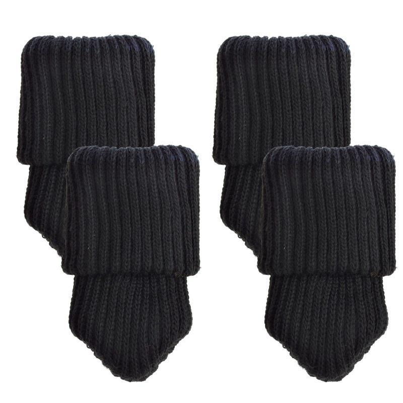 4Pcs Chair Leg Socks Cloth Gloves Floor Protection Knitting Wool Socks Furniture Feet Protectors