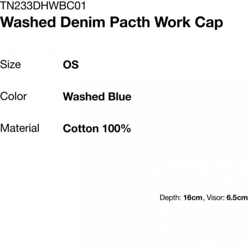 Thisisneverthat  Thisisneverthat  Further Denim Pacth Work Cap During Blue