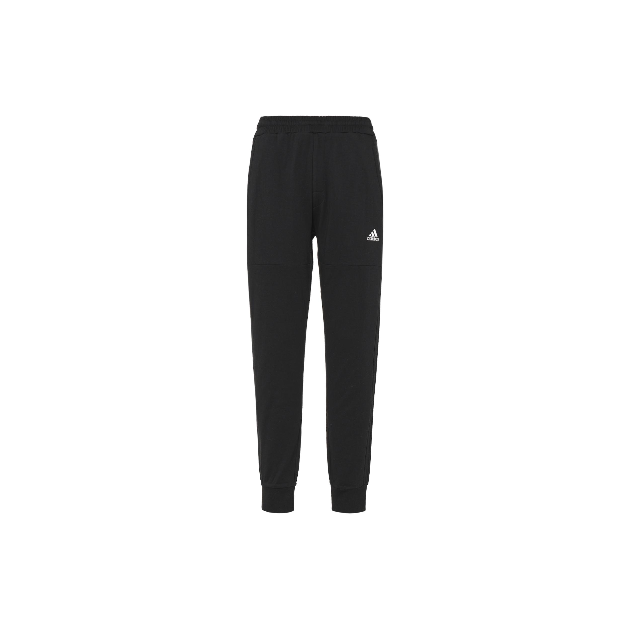 Men s adidas Solid Color Knit Bundle Feet Sports Pants/Trousers/Joggers Black HE7444 XS