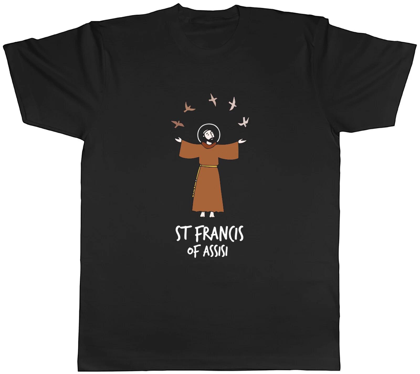 St Francis of Assisi Mens T-Shirt St Francis Day Tee Gift XXXXL