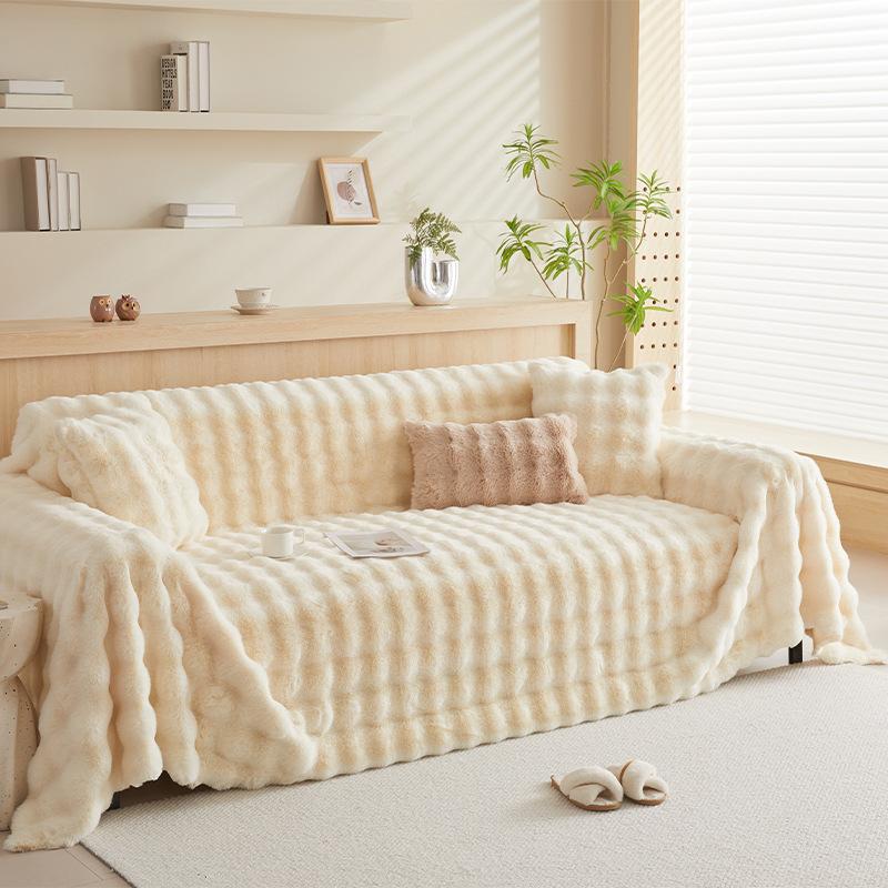 Sofa Cushion Winter Thickened Non-Slip Seat Cushions Leather Sofa Cover Sofa Towel Cover Cloth