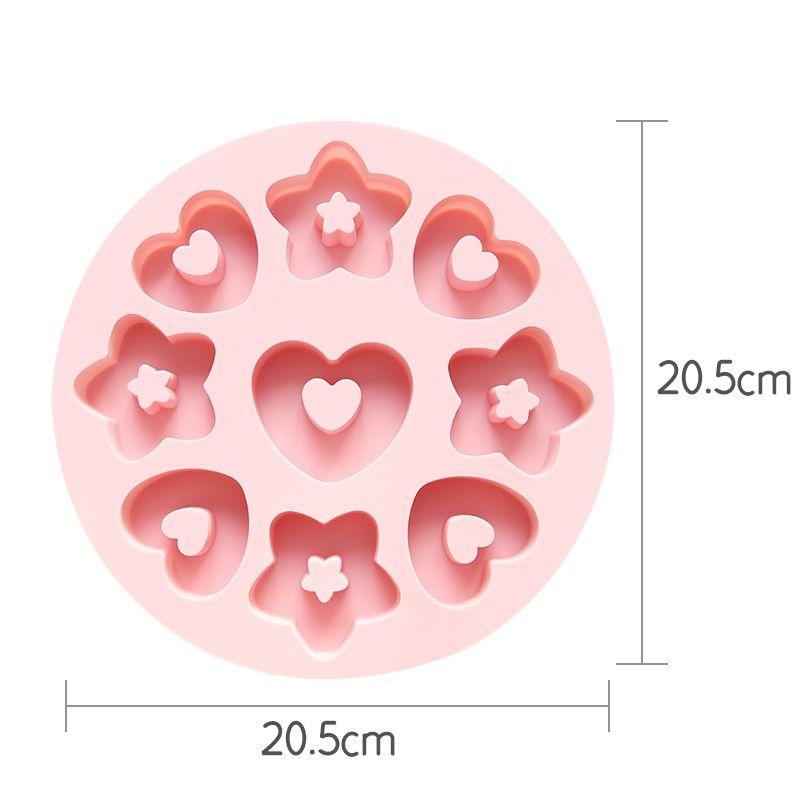 

Бытовые силиконовые формы для выпечки тортов, термостойкие формы для шоколадного пудинга, кухонные принадлежности, формы для печенья, формы для кубиков льда розовый