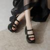 2025 New Summer Sandals Women Comfortable wedge Heel Sandals Shoes for Women Casual Shoes Zapatos De Mujer Gladiator Shoes 10 CM