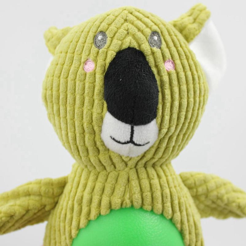 Pet Dog Plush Sound Toy Interactive Training Gnawing Doll