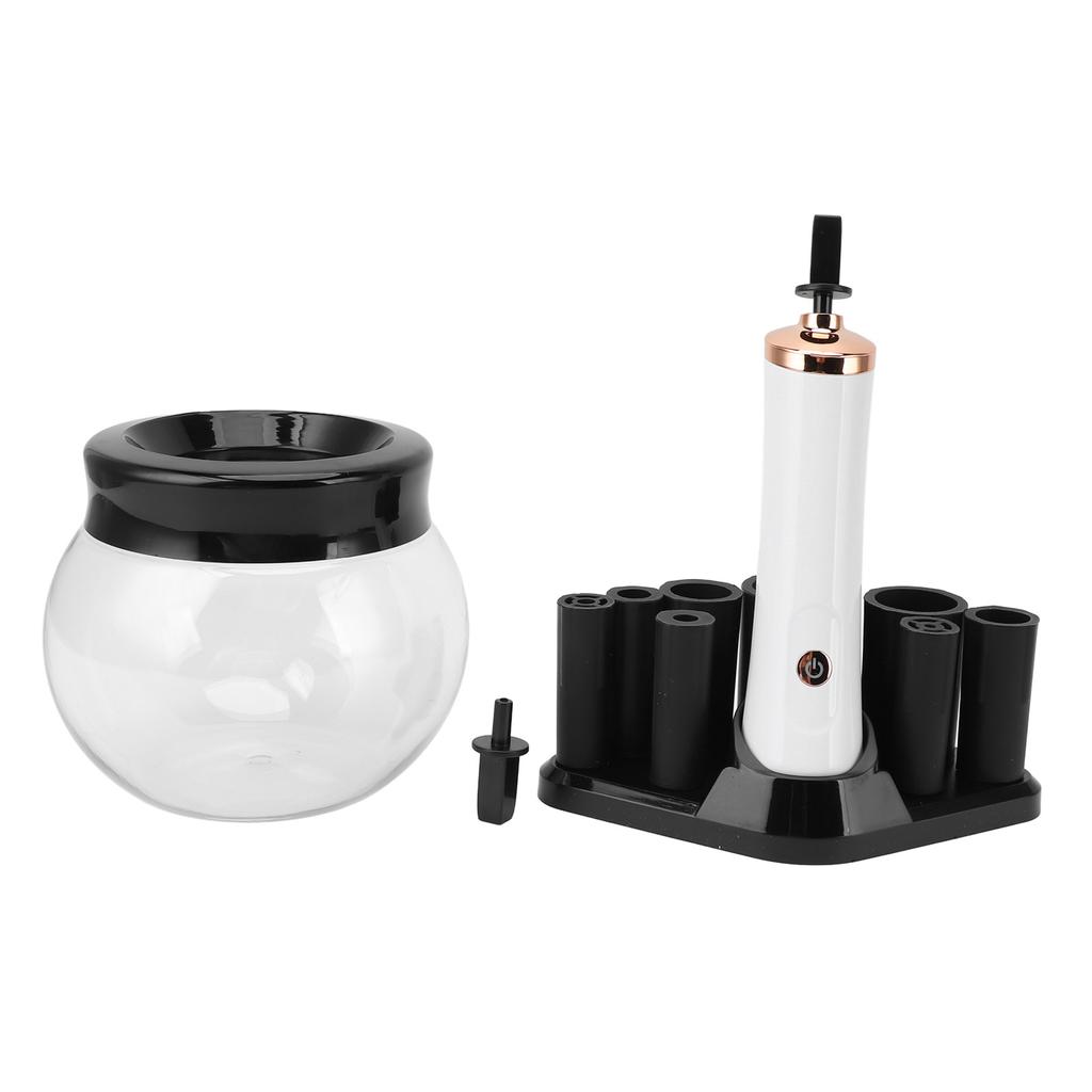 Oczyszczarka i suszarka do pędzli do makijażu 8 rozmiarów silikonowe kołnierze głębokie czyszczenie automatyczna oczyszczarka do pędzli do makijażu dla