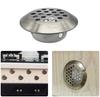 CTRICALVER 30pcs Stainless Steel Air Vent Hole Ventilation Louvers Round Mesh Hole 19mm Round Ventilation Grille for or Shoe Cabinet Round,