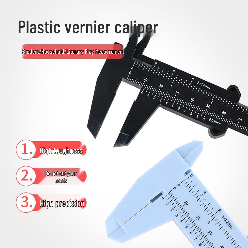Plastic Vernier Caliper 0-150mm Measuring Tool for Students