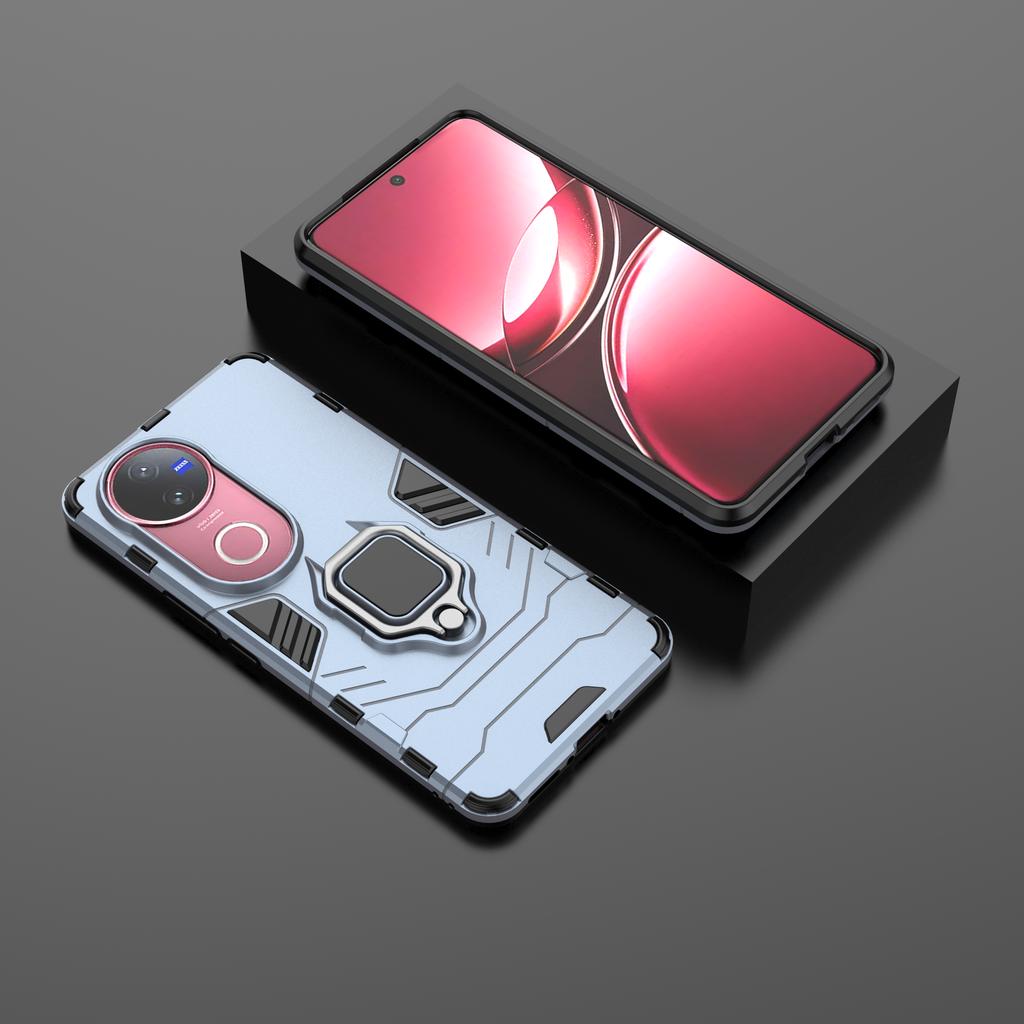 Vivo V50 5G Hülle Multifunktionale Hülle Bumper Ringhalter Handyhülle Hülle für Vivo V50 5G