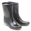 Rina Rain Boots Size for and Outdoor Activities Women's R640, Mid-Length, S, Black, Commuting, School, Gardening,
