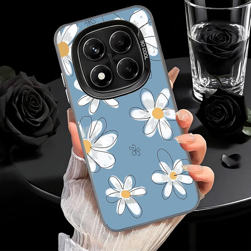 Daisy Flowers Aesthetics Soft Phone Case for Xiaomi Redmi Note 13 14 15 Pro Plus 12S 12 11S 11 11T 10S 10 Shockproof Cover Back