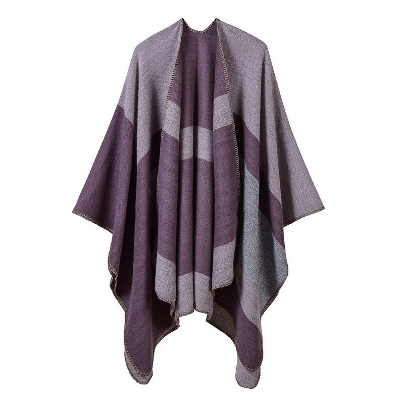 Ladies Jacquard Silver Silk Shawl Autumn and Winter Scarf Extended Thickened Cloak