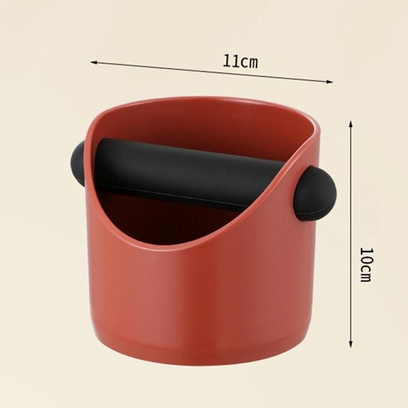 1PC Espresso Knock Box Container with Anti-Slip Base Coffee Bar Counter Pouring and Storing Coffee Utensils Barista Accessories