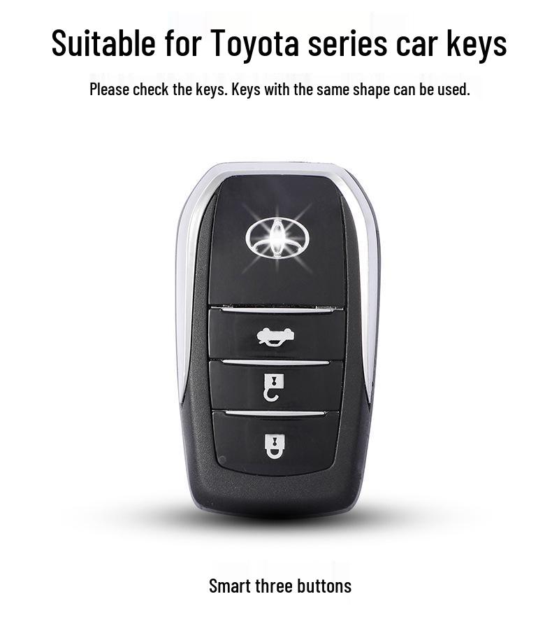 Toyota Car Key Case for Highlander, Camry, Corolla, Venza, Levin, Asian Dragon - Men’s Shell Buckle Bag
