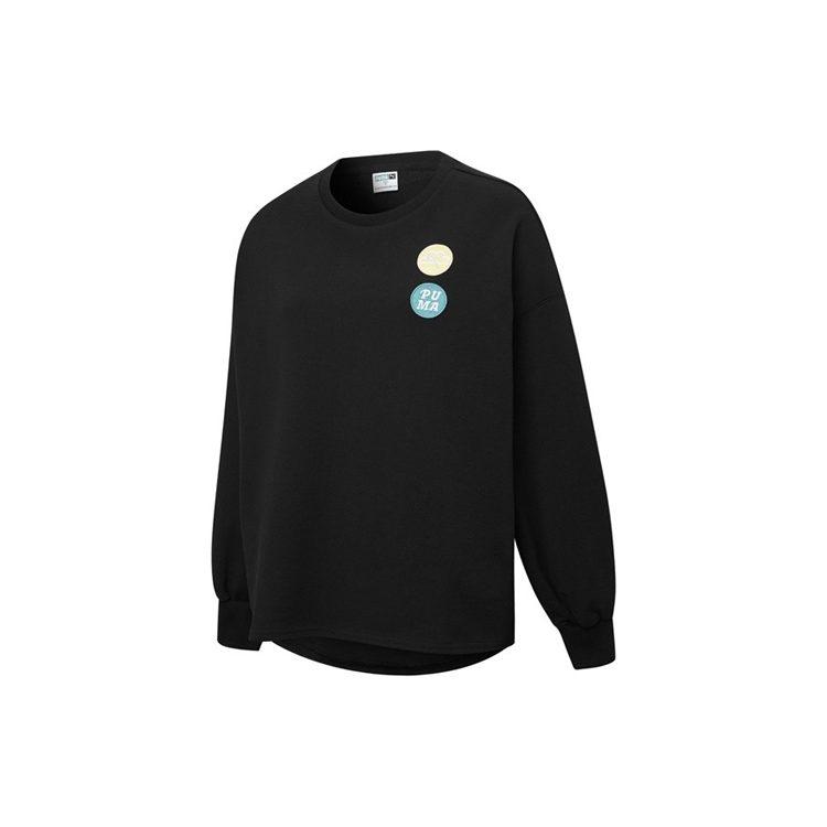 PUMA Golf Lightweight Sweatshirts Women's Black Crew Neck Moderate Regular 536095-01