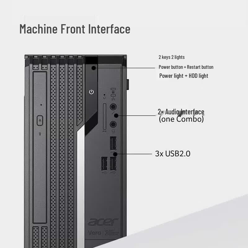 Комплект коммерческого настольного ПК Acer Shangqi X2270 (Китайская версия)