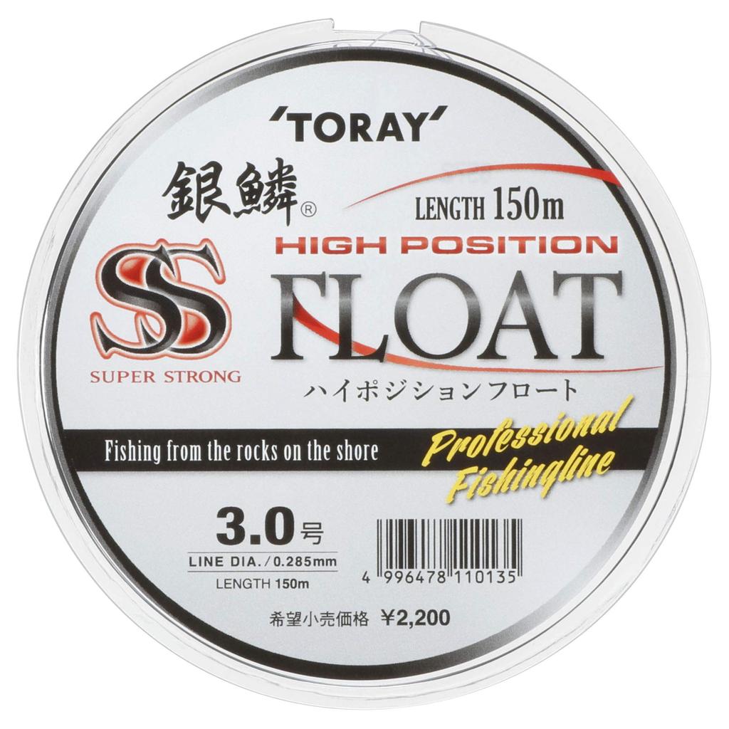 Toray Ginrin SS High Position Float Matte White Size Line, Special, 3, 150m.